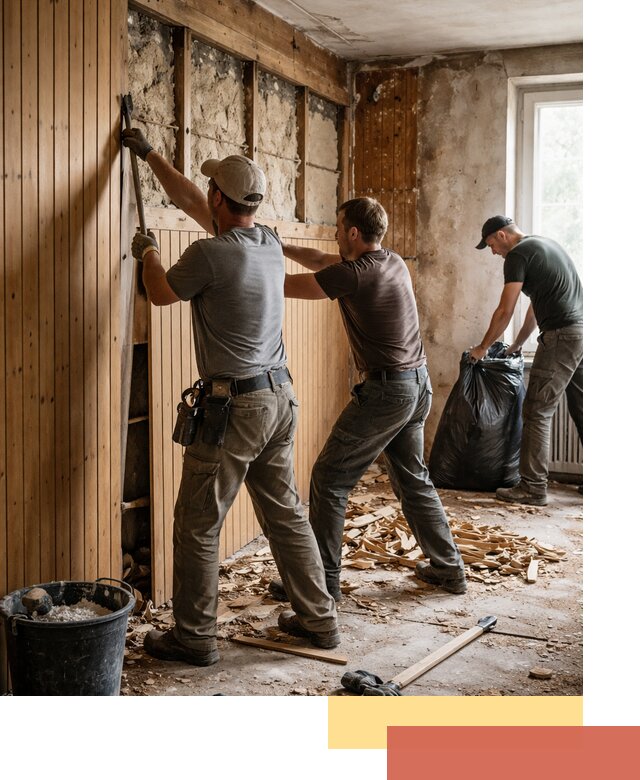 Демонтаж вагонки и вывоз материалов в Батайске