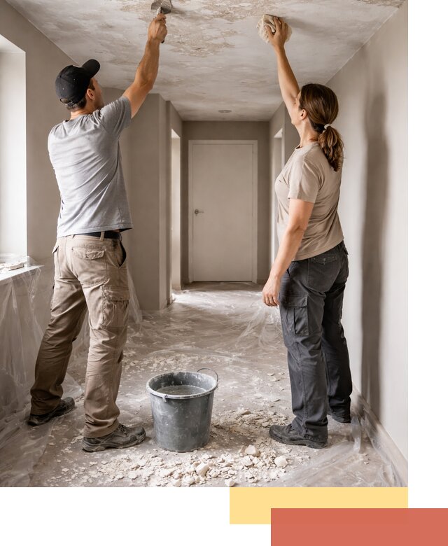 Удаление побелки с потолка в Батайске — быстро и аккуратно