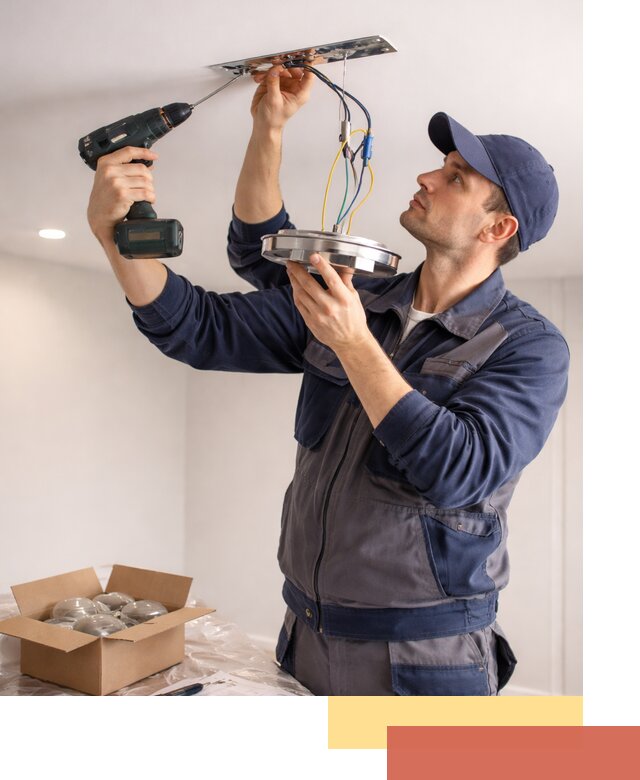 Установка люстры в натяжной потолок в Батайске