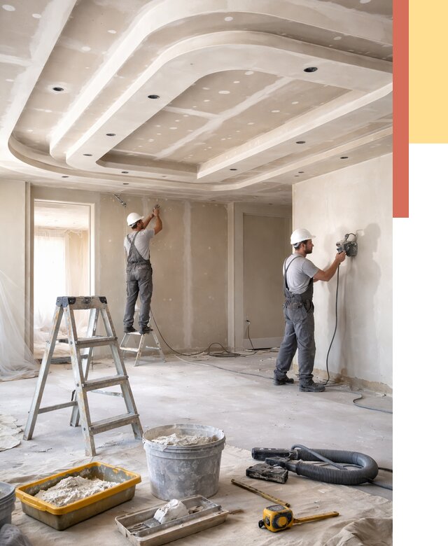 Многоуровневый потолок из гипсокартона в Батайске от 759 руб. под ключ | ОТДЕЛОЧНИК-Бтс