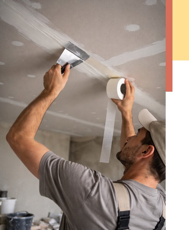 Обработка швов потолка ГКЛ в Батайске от 7591 руб. под ключ | ОТДЕЛОЧНИК-Бтс