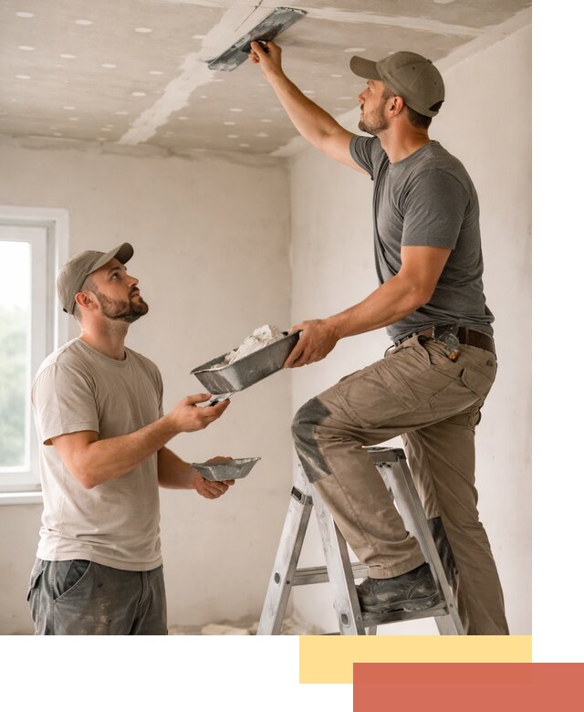 Шпаклевка потолка из гипсокартона в Батайске качественно и быстро