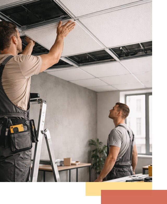 Монтаж потолочной плитки в Батайске качественно и в срок