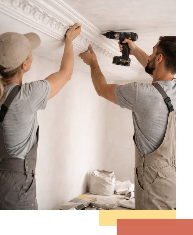 Профессиональный монтаж лепнины на потолок в Батайске