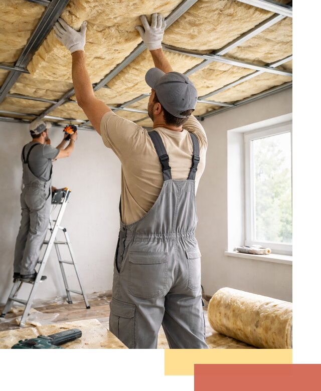 Утепление потолка под ключ в Батайске качественно и быстро