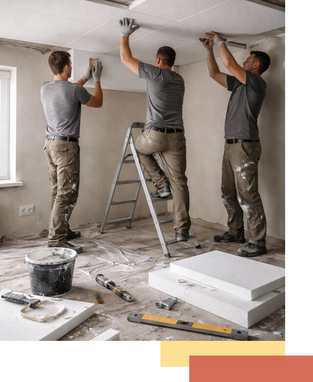 Утепление потолка пенопластом в Батайске быстро и качественно